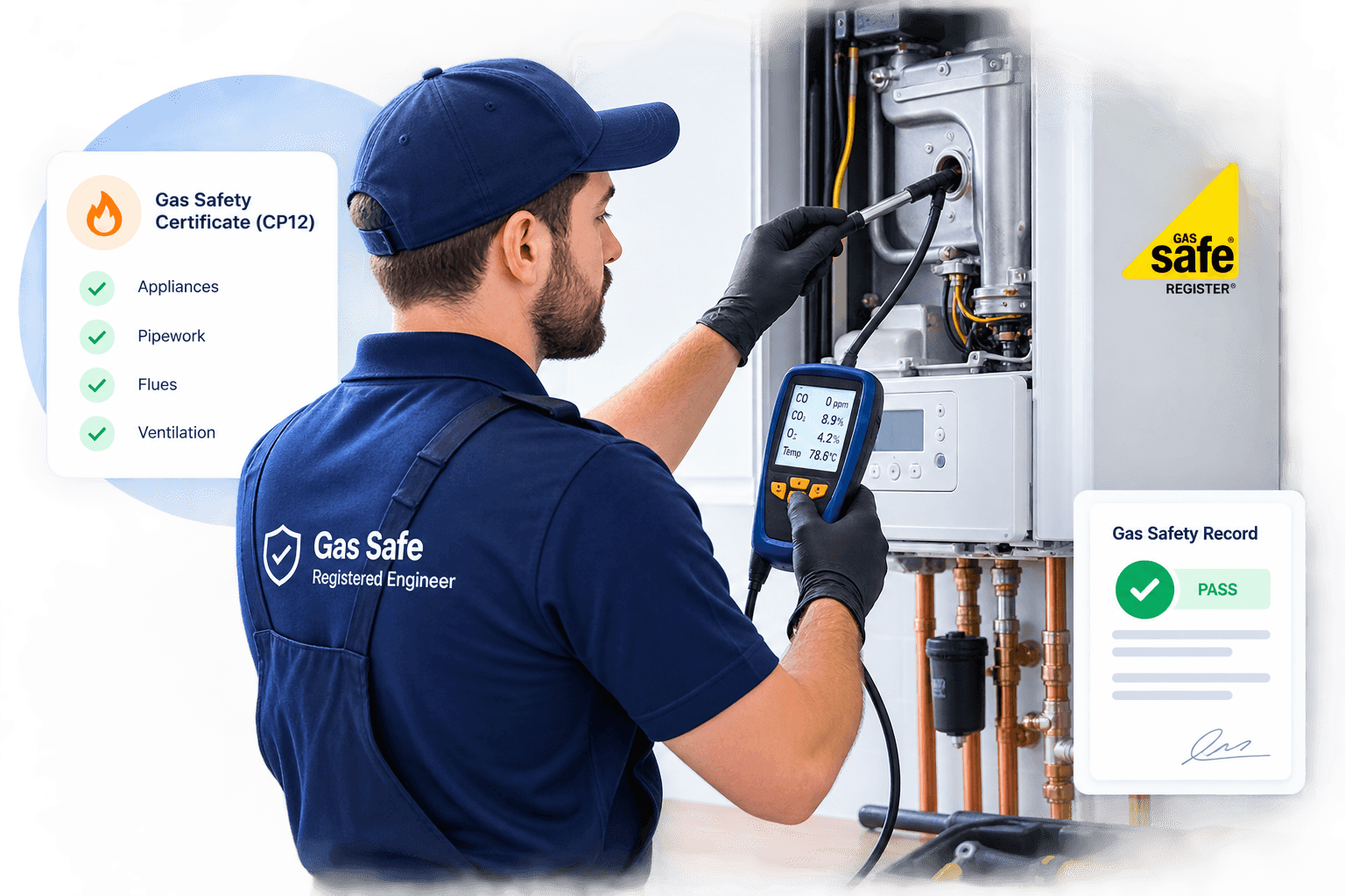 Gas Safety Certificate in Trafford